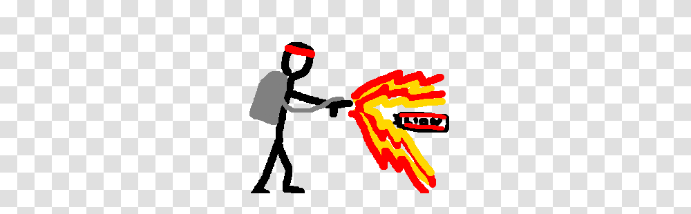 Flamethrower Man Flaming A Lion, Person, Hand, Toy, Outdoors Transparent Png