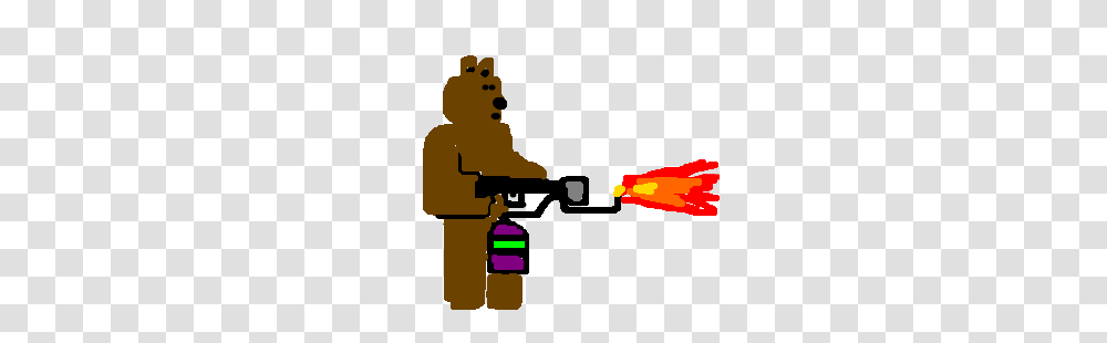 Flamethrower Weilding Bear, Fireman Transparent Png