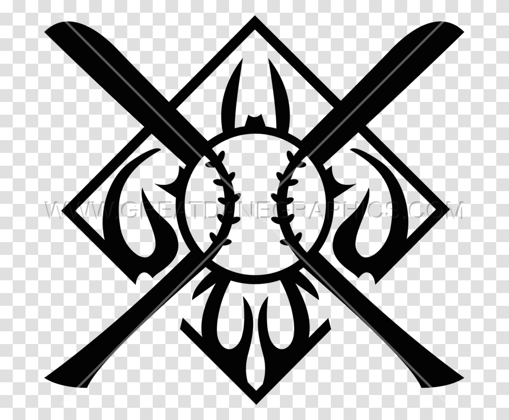 Flaming Baseball Picture Black And White Black And Flaming Baseball Svg, Emblem, Arrow, Weapon Transparent Png