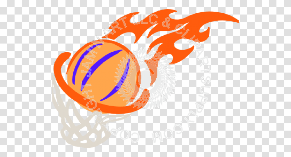 Flaming Basketball Flaming Basketball Into Hoop, Sea Life, Animal, Seafood, Crab Transparent Png