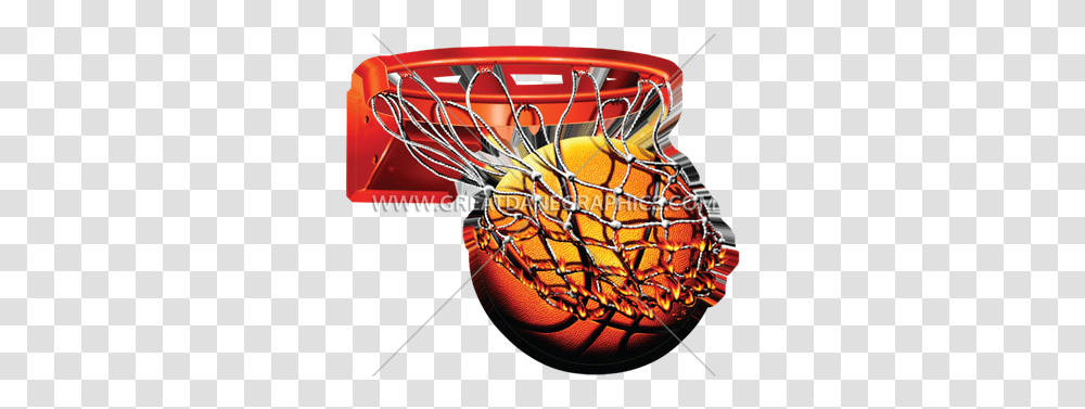 Flaming Basketball With Net Flaming Basketball, Sport, Sports, Team Sport, Chandelier Transparent Png