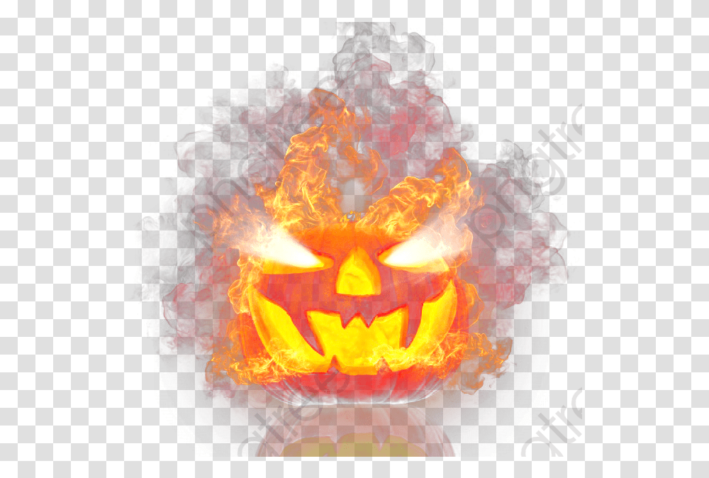 Flaming Clipart Jack O Lantern On Fire, Plant, Bonfire, Flame, Pumpkin Transparent Png