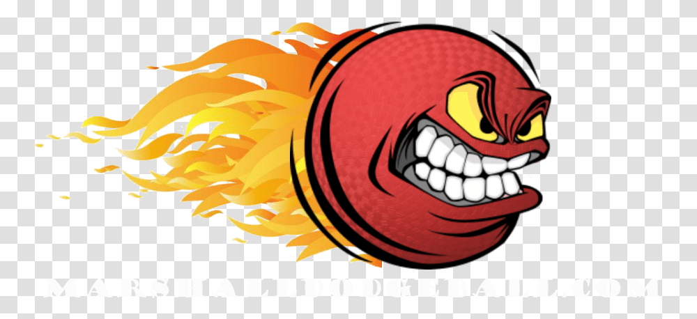 Flaming Dodgeba With Kickball Clipart, Teeth, Mouth, Poster, Advertisement Transparent Png