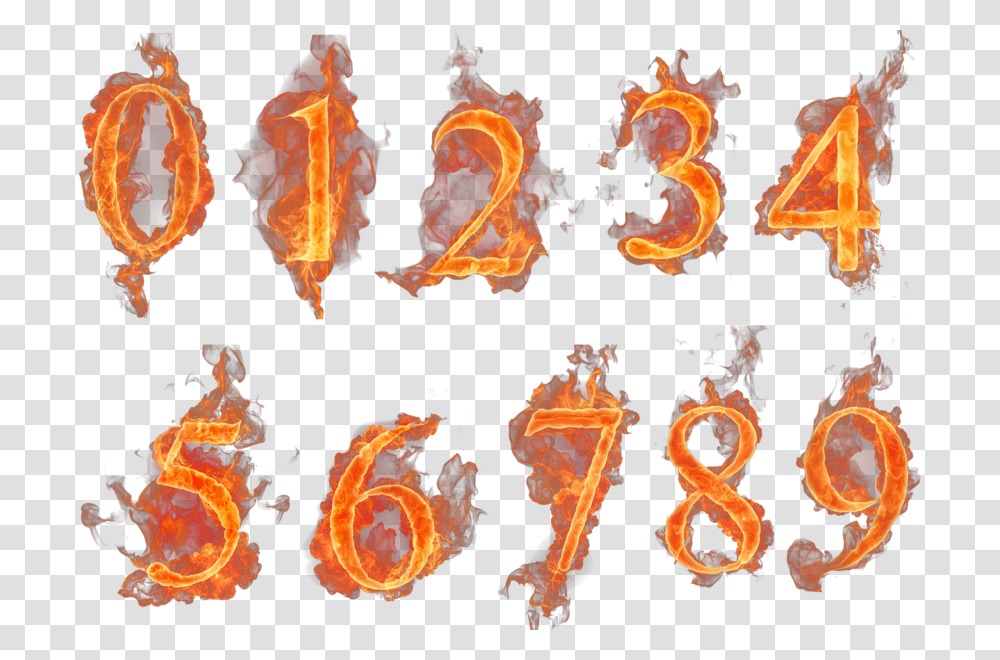 Flaming Flaming Numbers, Fire, Flame, Bonfire Transparent Png