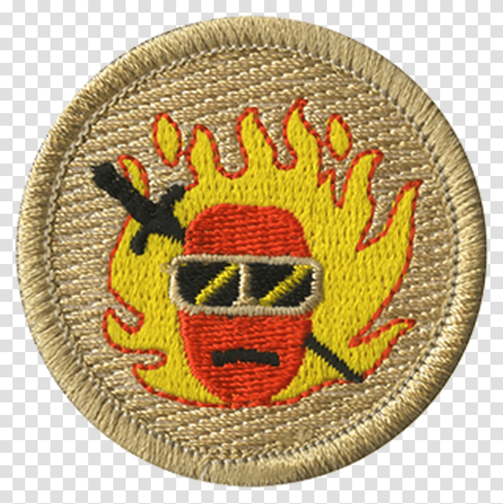 Flaming Hot Cheese Ball Patrol Patch Emblem, Logo, Symbol, Trademark, Rug Transparent Png