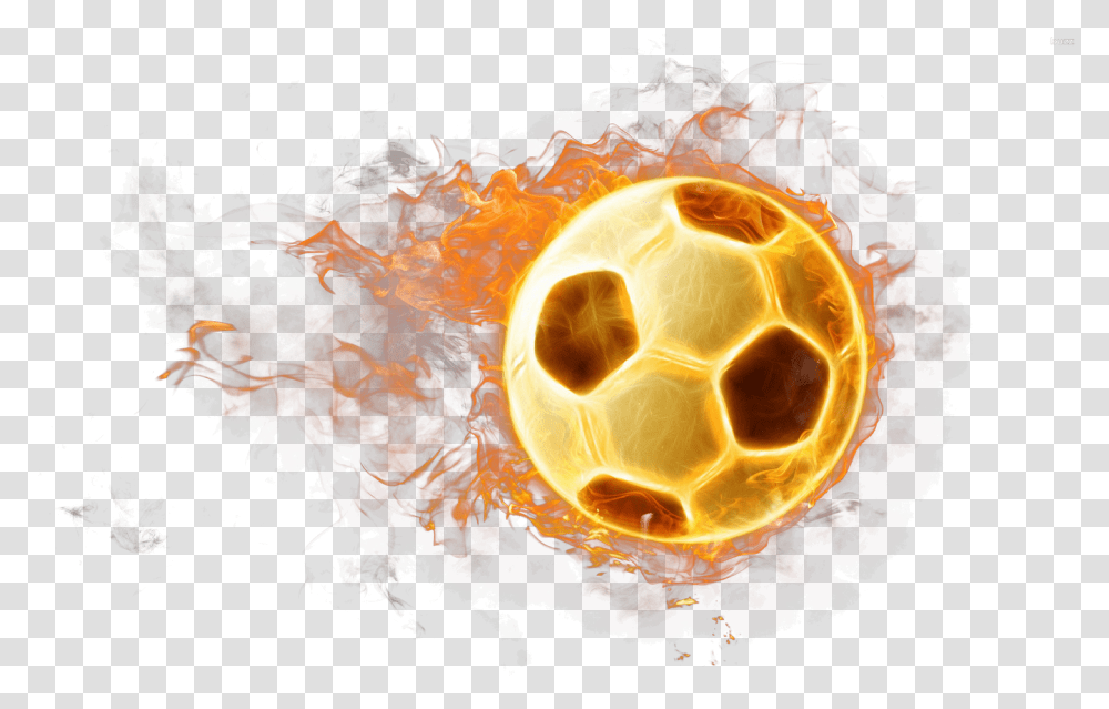 Flaming Soccer Ball, Fire, Flame, Bonfire, Light Transparent Png
