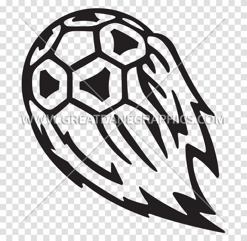 Flaming Soccer Ball Production Ready Artwork For T Shirt Printing, Sphere, Sport Transparent Png