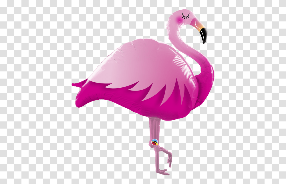 Flamingo Birthday Pink Foil Balloon 18inch Foil Flamingo Balloon, Bird, Animal, Blow Dryer, Appliance Transparent Png