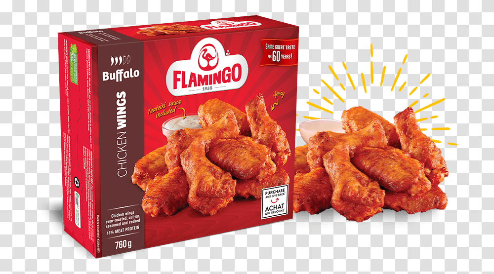 Flamingo Chicken Wings Buffalo, Fried Chicken, Food, Nuggets Transparent Png