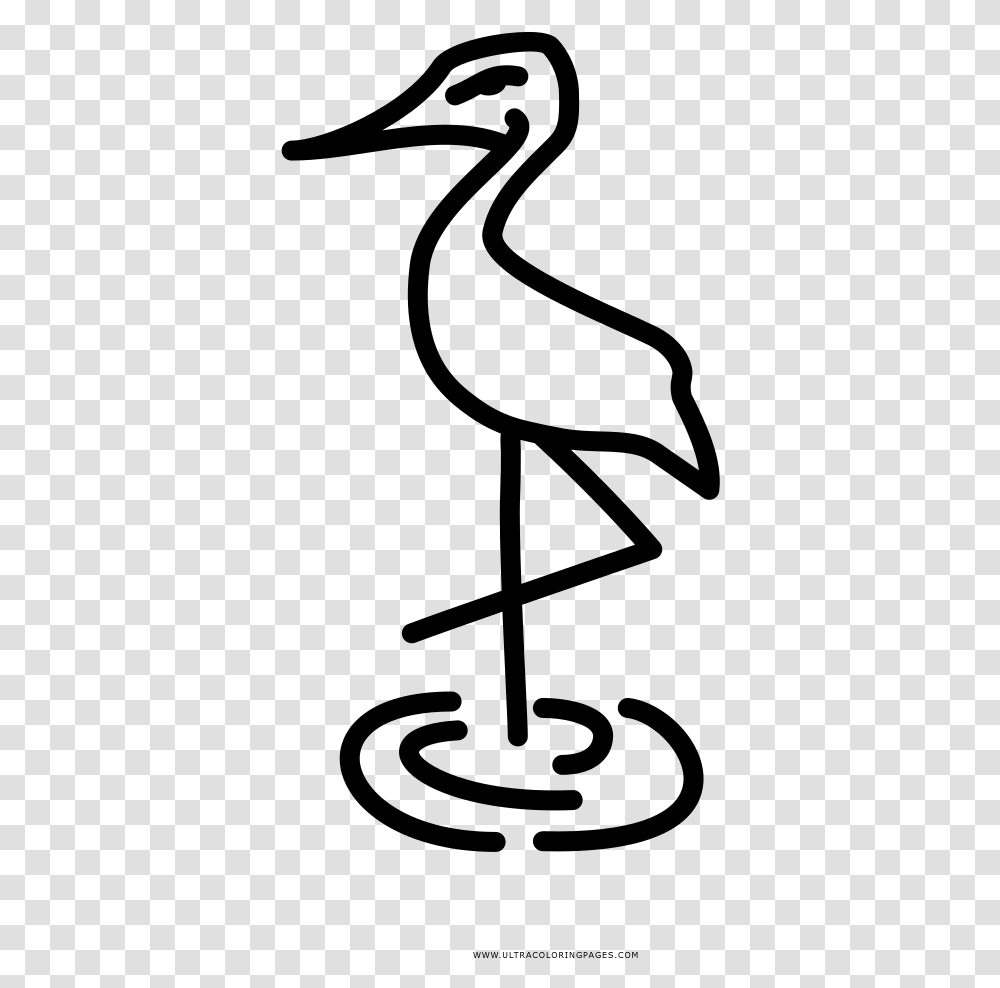 Flamingo Clip Art Black And White, Gray, World Of Warcraft Transparent Png