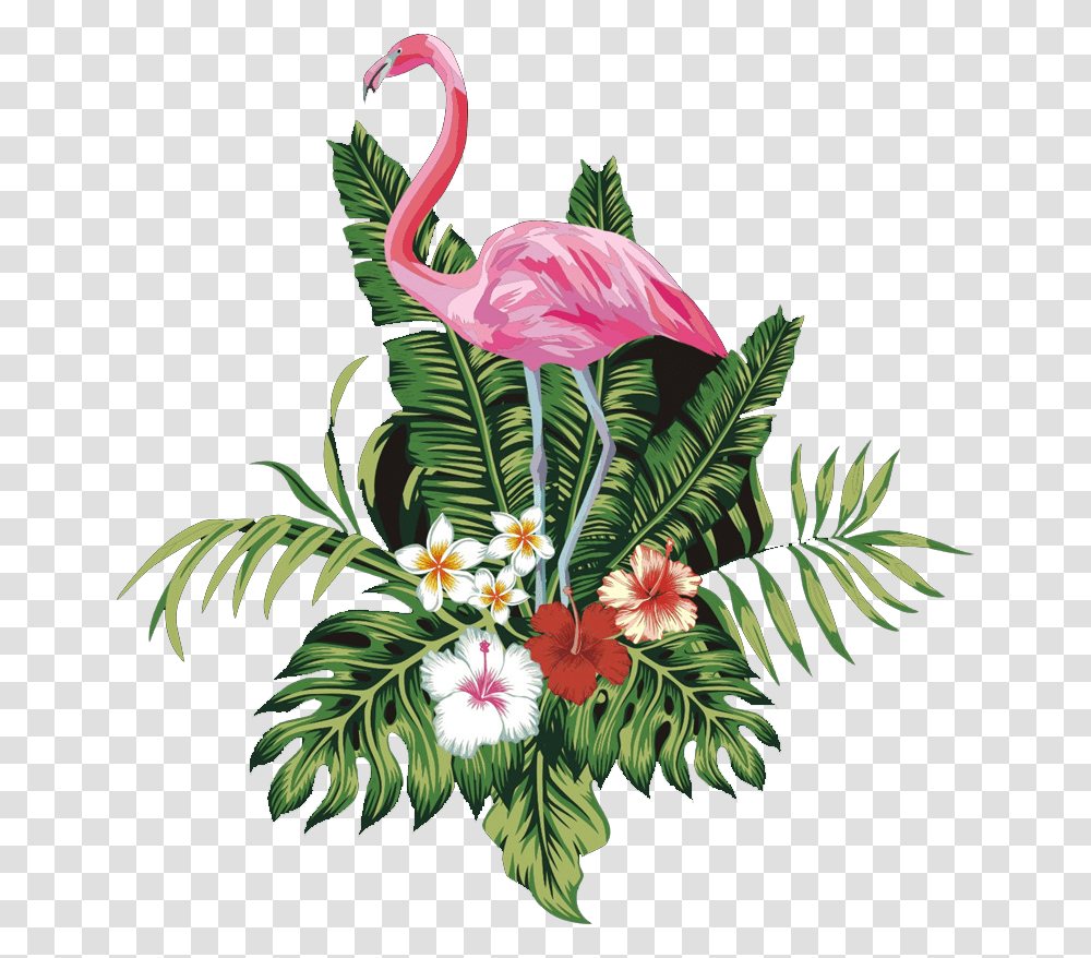 Flamingo Clipart Flamingo, Floral Design, Pattern, Animal Transparent Png