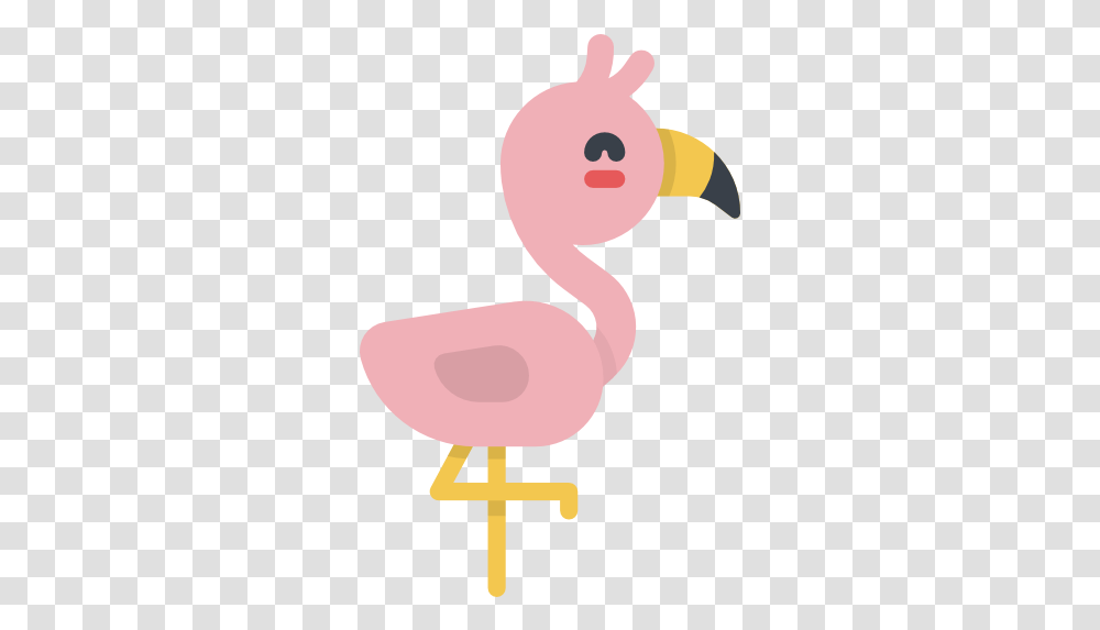Flamingo Dibujo De Flamencos Animados, Bird, Animal, Beak Transparent Png