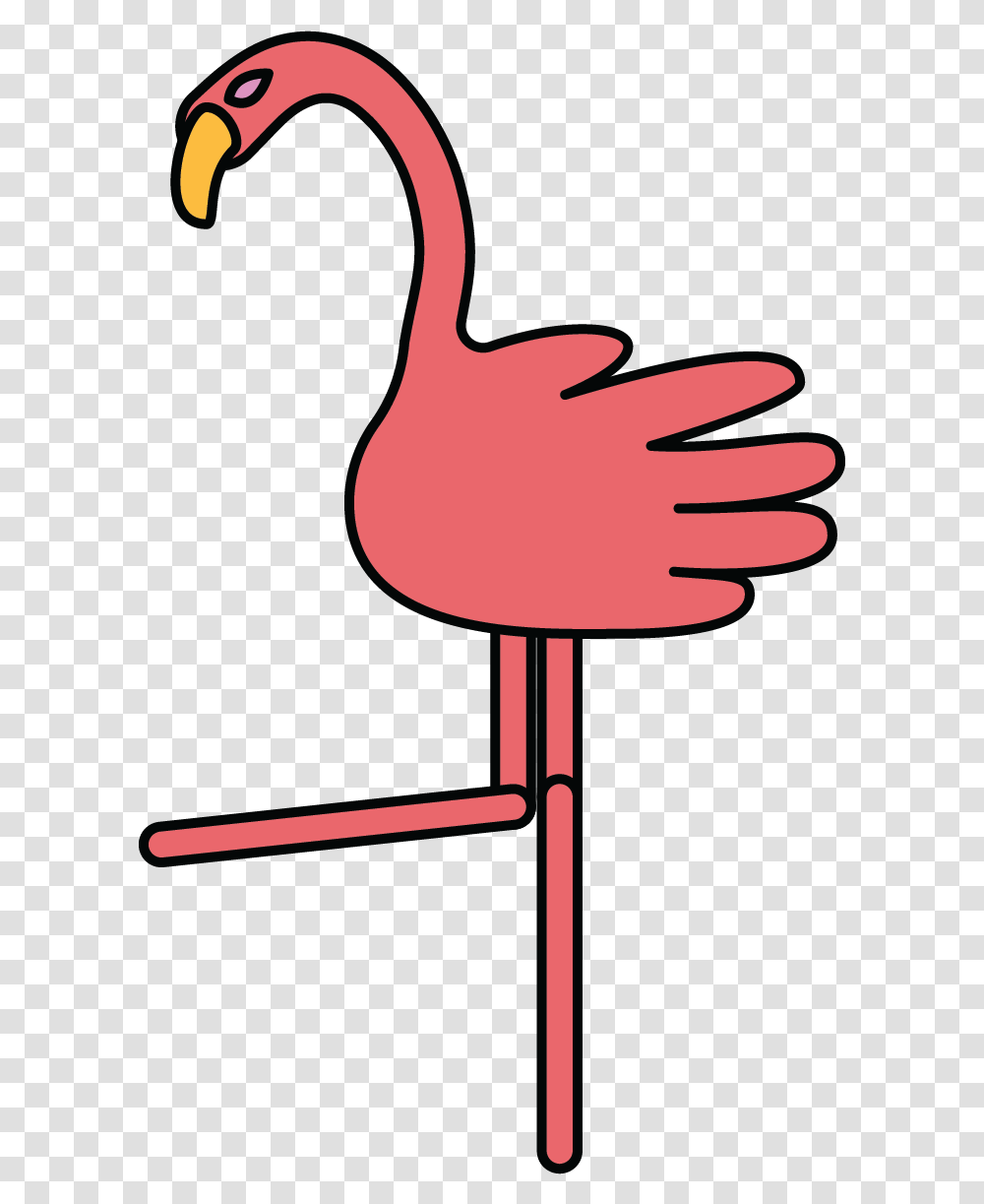 Flamingo Illustration Dot, Finger, Hand, Arm, Wood Transparent Png