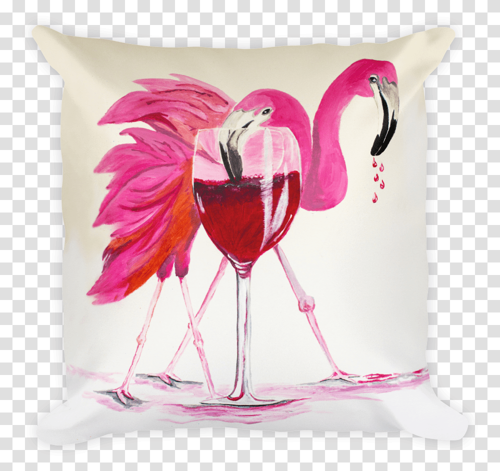 Flamingo, Pillow, Cushion, Bird, Animal Transparent Png