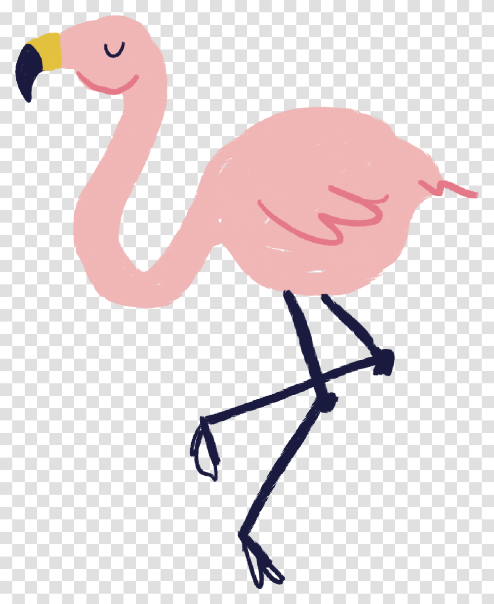 Flamingo Print & Cut File Animal Figure, Bird Transparent Png