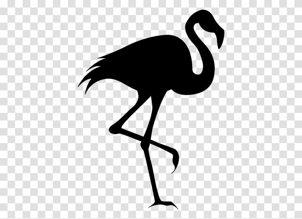 Flamingo Silhouette Clip Art Silhouette Flamingo Clipart, Gray, World Of Warcraft Transparent Png