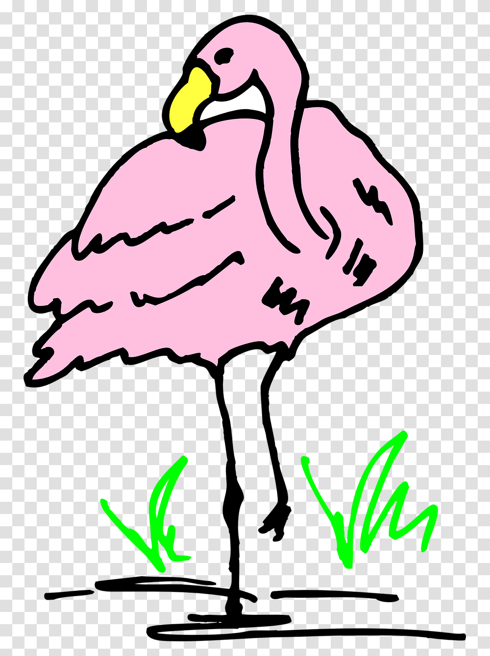 Flamingo Vector Hewan Flamingo Kartun, Hand, Animal, Mammal, Statue Transparent Png