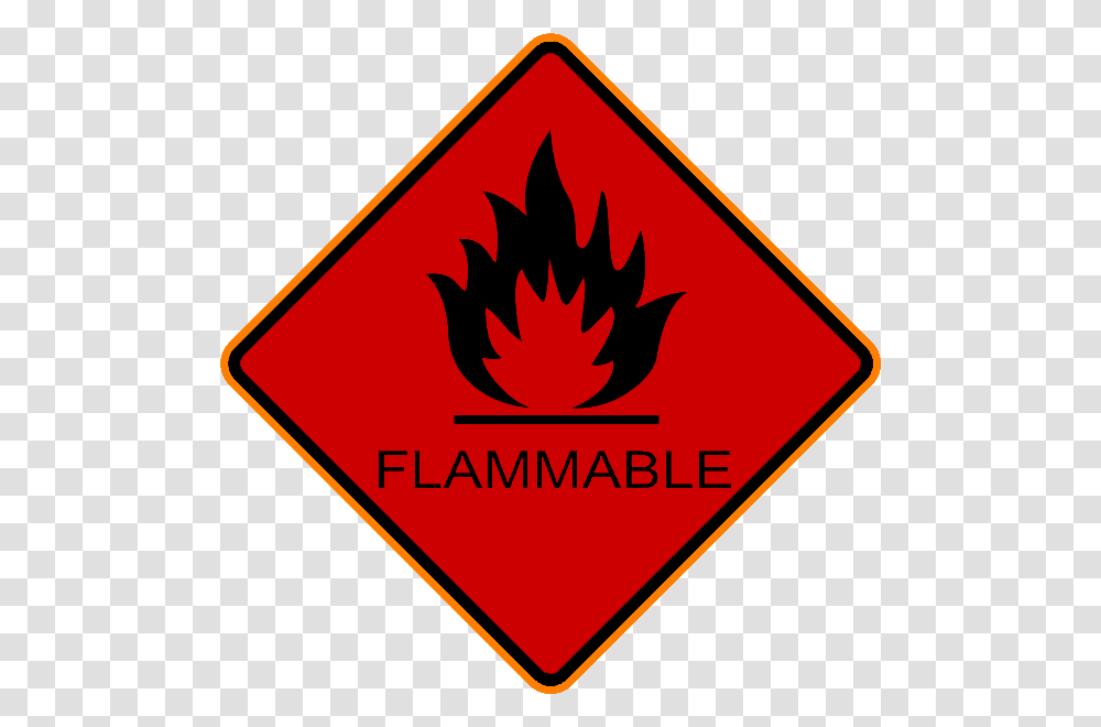 Flammable Fire Triangle Hd, Leaf, Plant, Road Sign Transparent Png