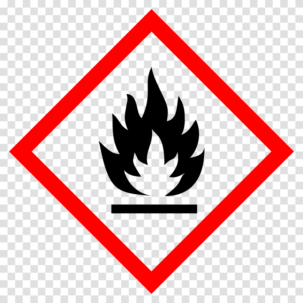 Flammable Hazards, Road Sign, Stopsign, Label Transparent Png