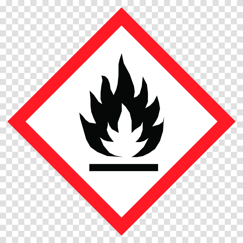 Flammable Hazards, Sign, Road Sign, Leaf Transparent Png