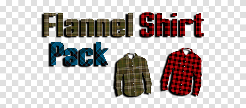 Flannel Shirt Pack, Apparel, Alphabet Transparent Png