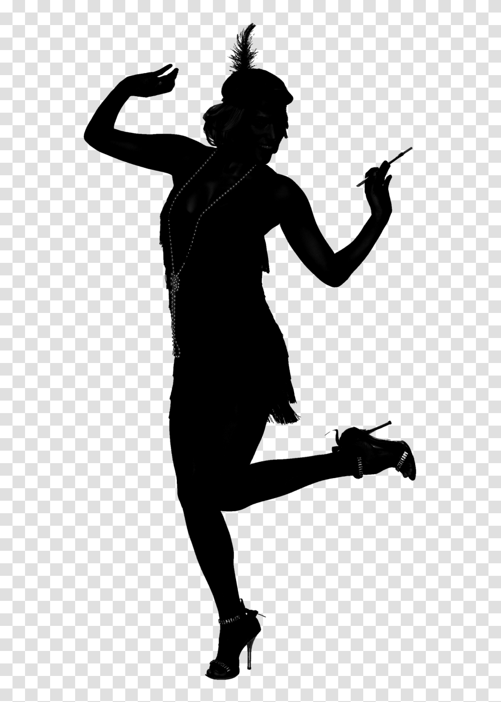 Flapper Silhouette Clip Art, Person, Human, Ninja, Photography Transparent Png