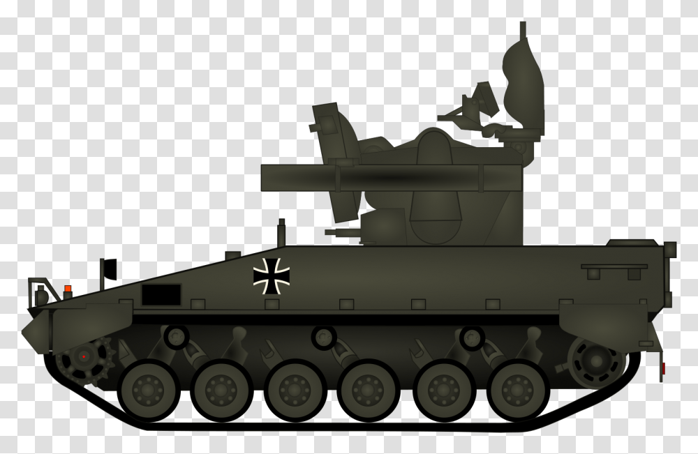 Flarakpz 1 Roland Ii, Military Uniform, Tank, Army, Vehicle Transparent Png