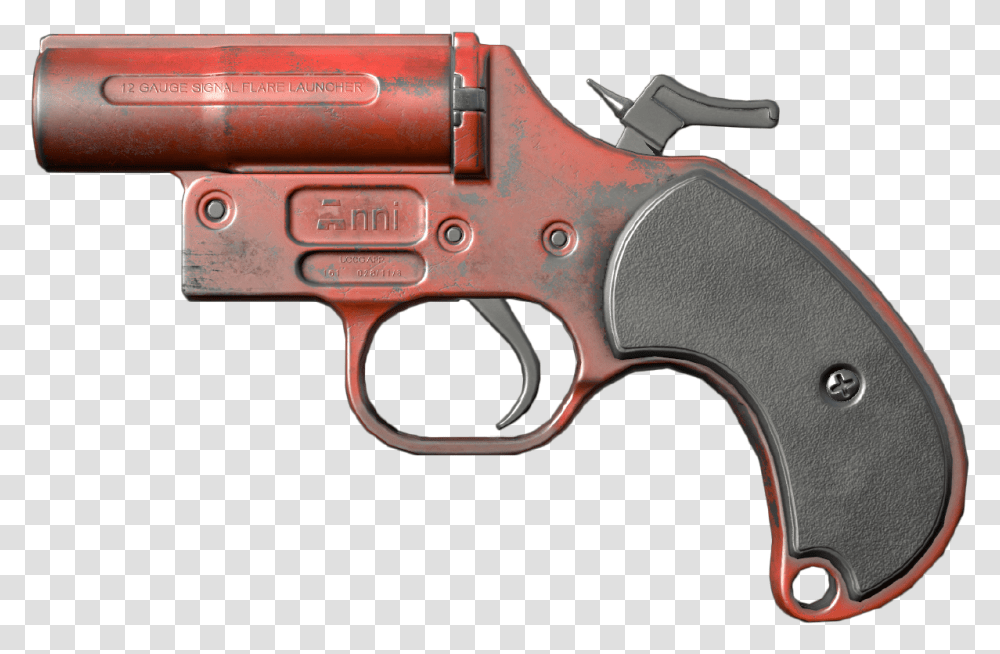 Flare Gun Revolver Pubg Flare Gun, Weapon, Weaponry, Handgun, Shotgun Transparent Png