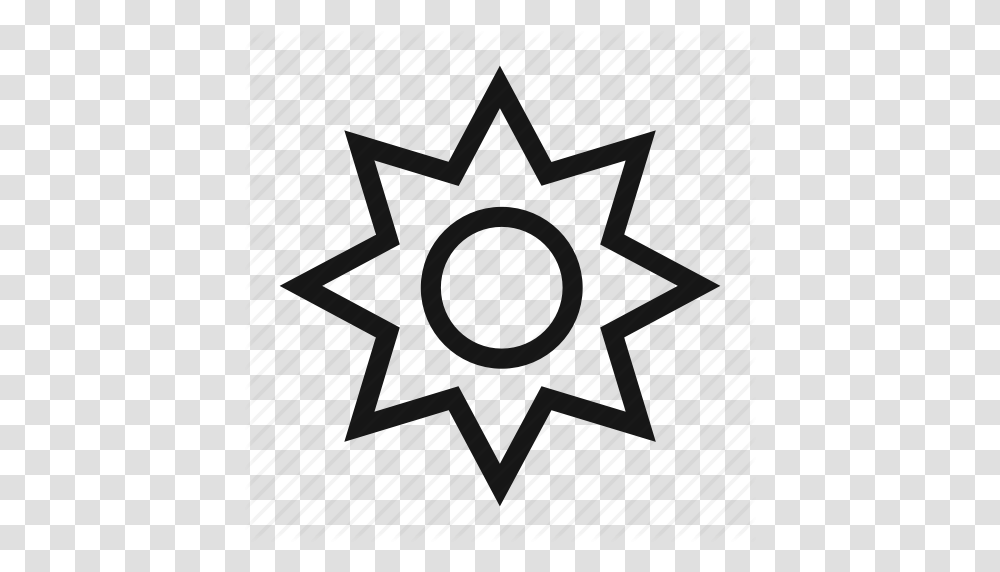 Flare Heat Heat Wave Hot Shine Sun Sunlight Icon, Star Symbol, Emblem, Gray Transparent Png