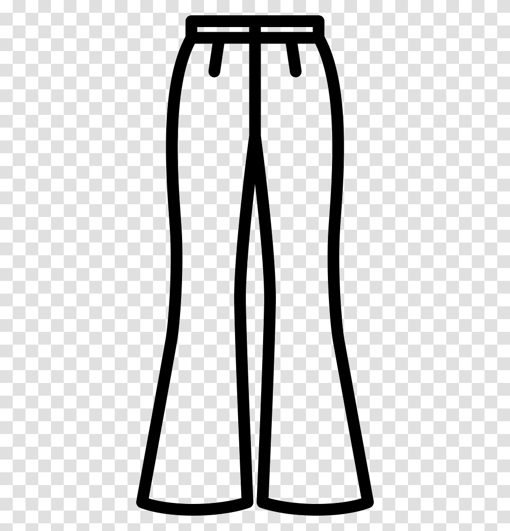 Flare Pants Icon Free Download, Fork, Cutlery, Bow, Condo Transparent Png