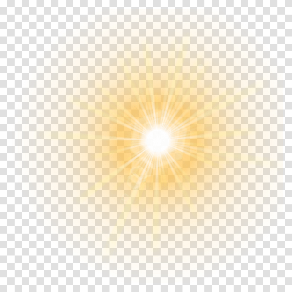 Flare Sun Lens Lensflare Light Lights Bright Yellow Sun Flare, Sunlight, Balloon, Sky, Outdoors Transparent Png