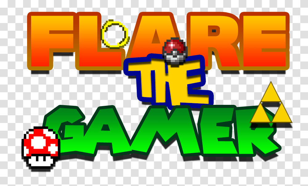 Flare The Gamerulta Gamers Title Logo, Pac Man, Super Mario, Urban Transparent Png