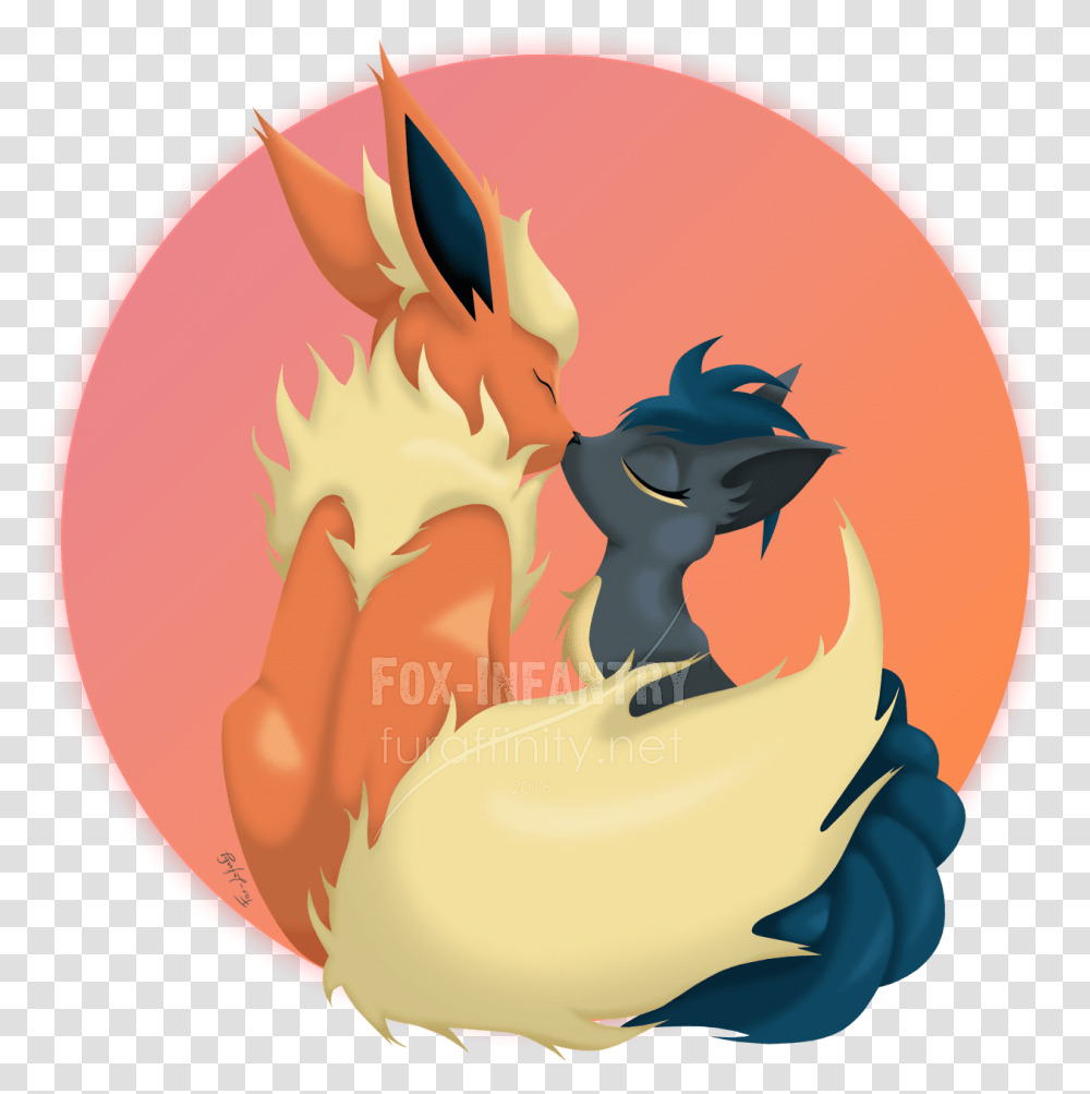 Flareon And Dark Vulpix By Fox Infantry Fur Affinity Dot Flareon X Vulpix, Birthday Cake, Food, Mouth, Art Transparent Png