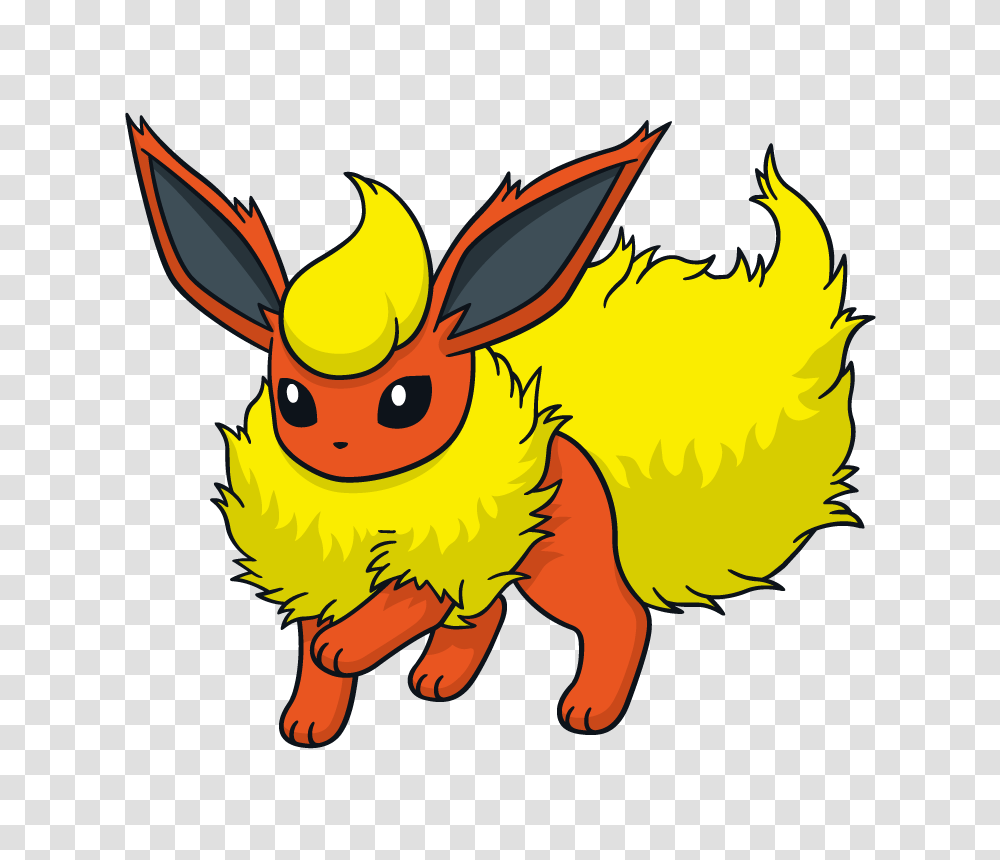 Flareon Pokemon Character Vector Art Free Vector Silhouette, Animal, Mammal, Rodent, Rabbit Transparent Png