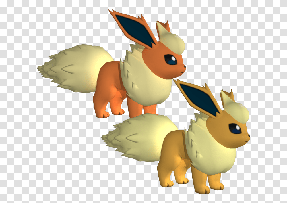 Flareon Pokemon Flareon 3d Model, Animal, Rodent, Mammal, Rabbit Transparent Png