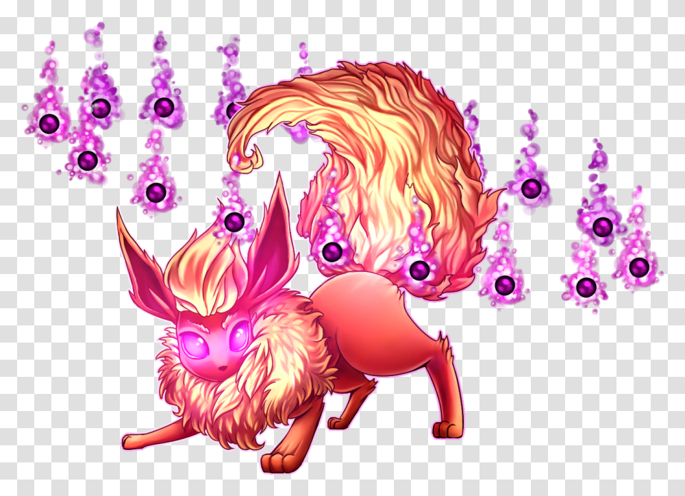 Flareon Used Will O Wisp By Ikiska Will O Wisp Fire, Floral Design, Pattern Transparent Png