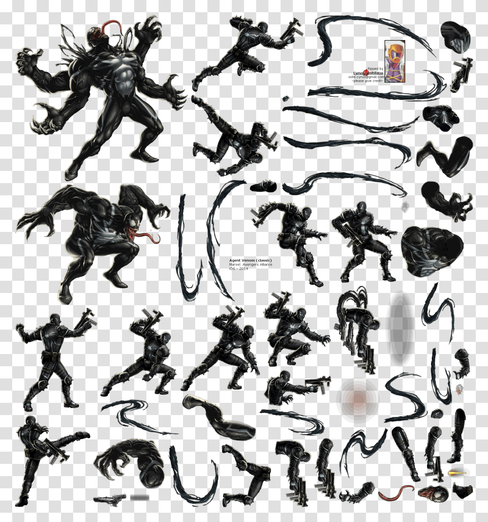 Flash Anti Venom Marvel, Pattern Transparent Png