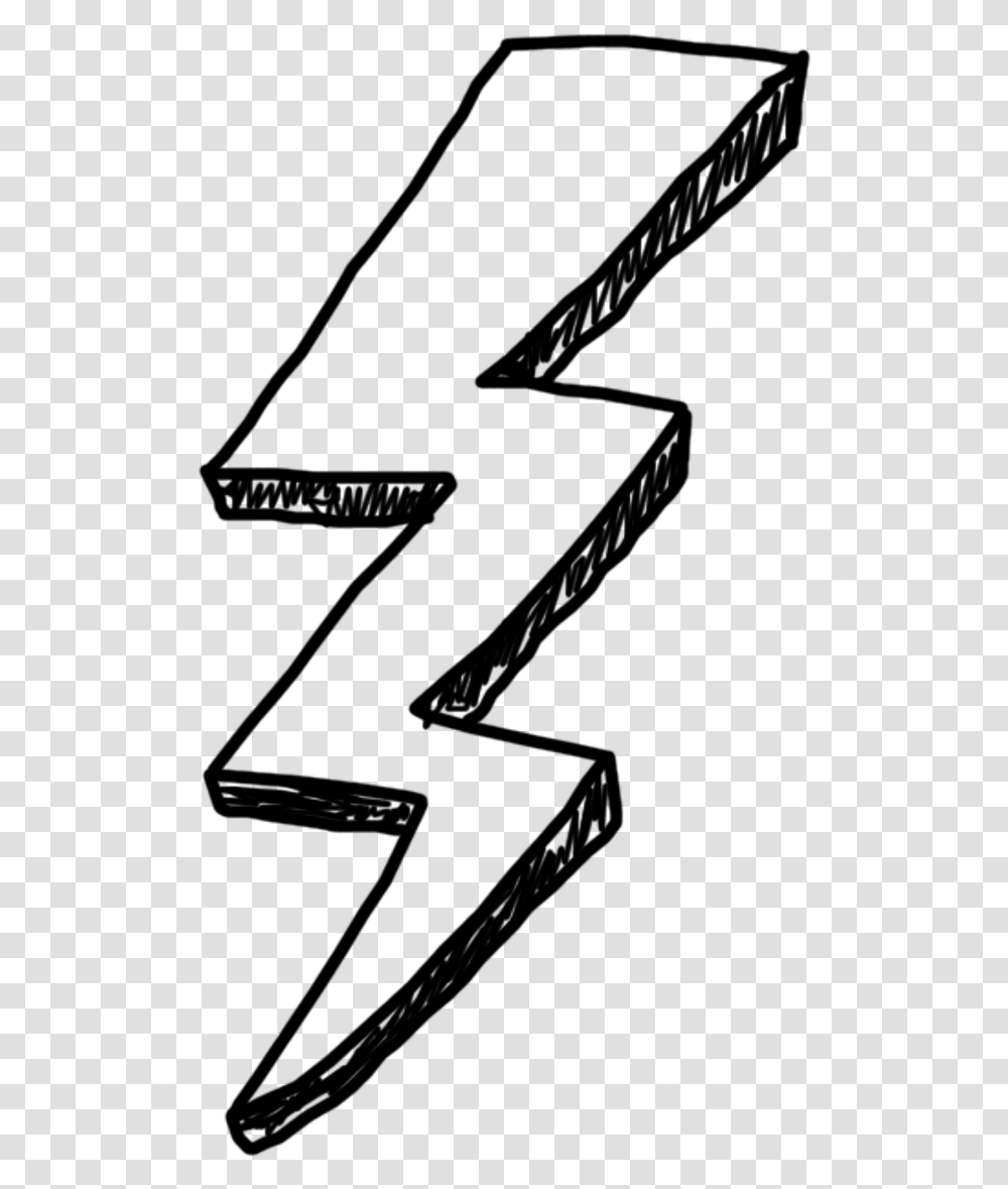 Flash Current Thunderstorm Storm Thunder Doodle Tegning Af Et Lyn, Gray, World Of Warcraft Transparent Png