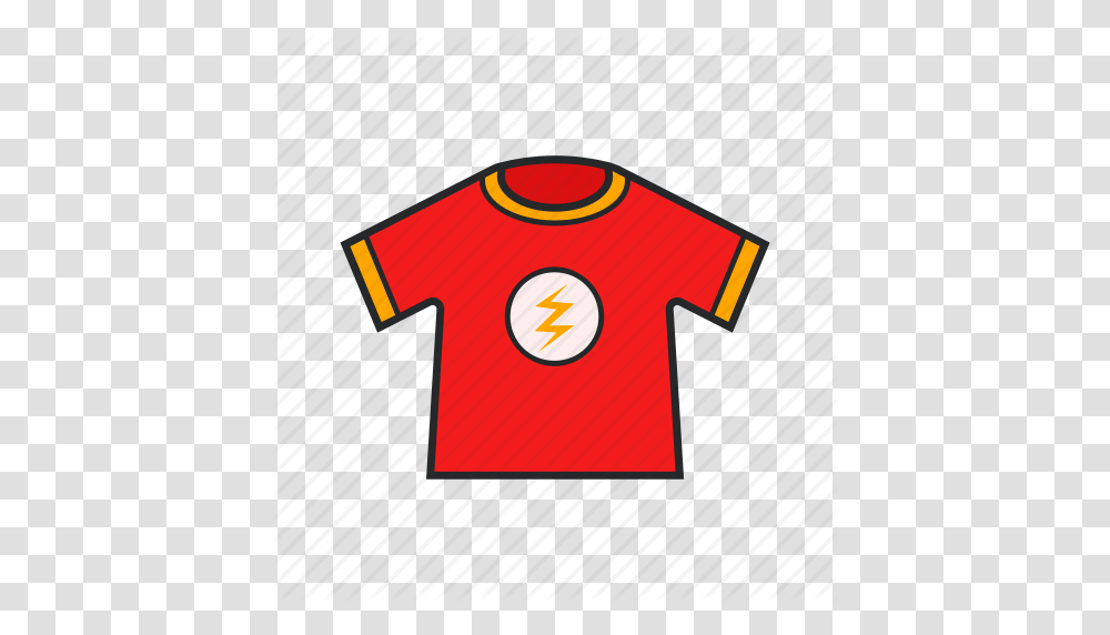 Flash Logo Gloth Red T Shirt Icon, Apparel, Jersey Transparent Png