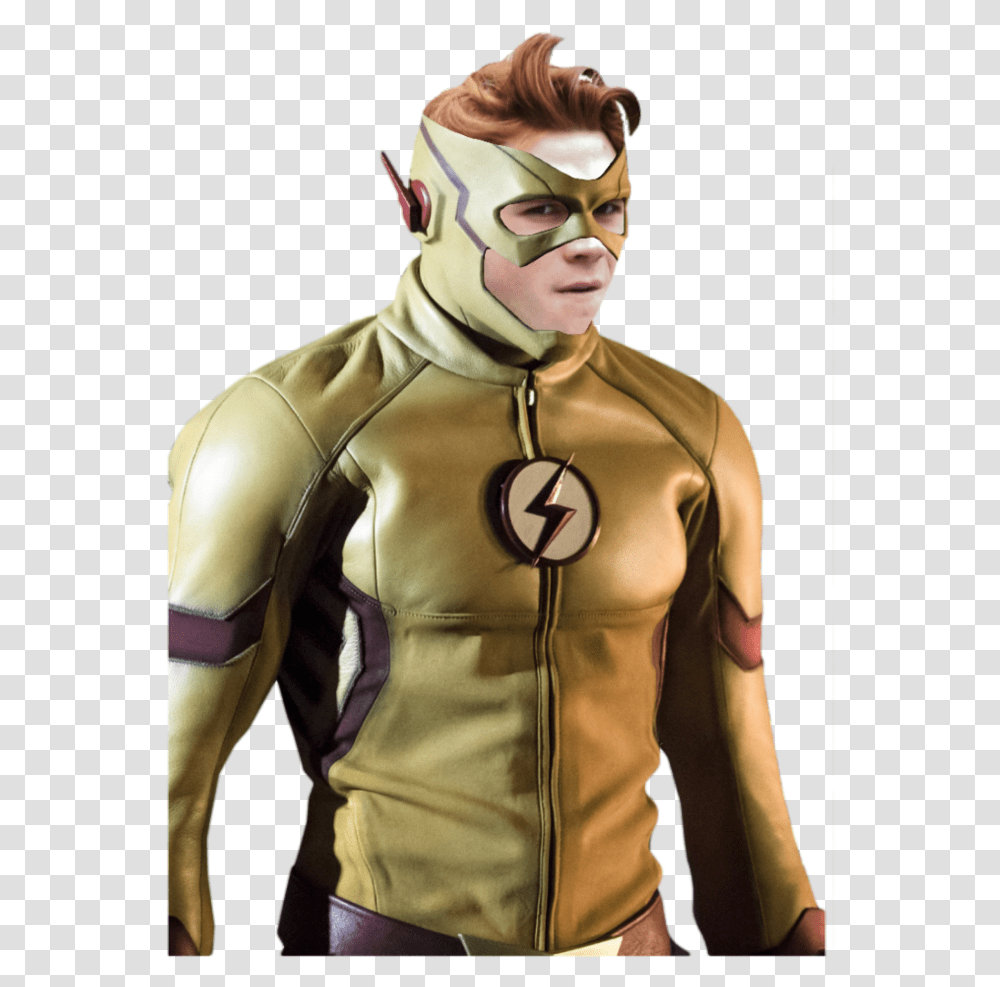Flash Superhero Kj Apa Kid Flash, Person, Long Sleeve, Head Transparent Png