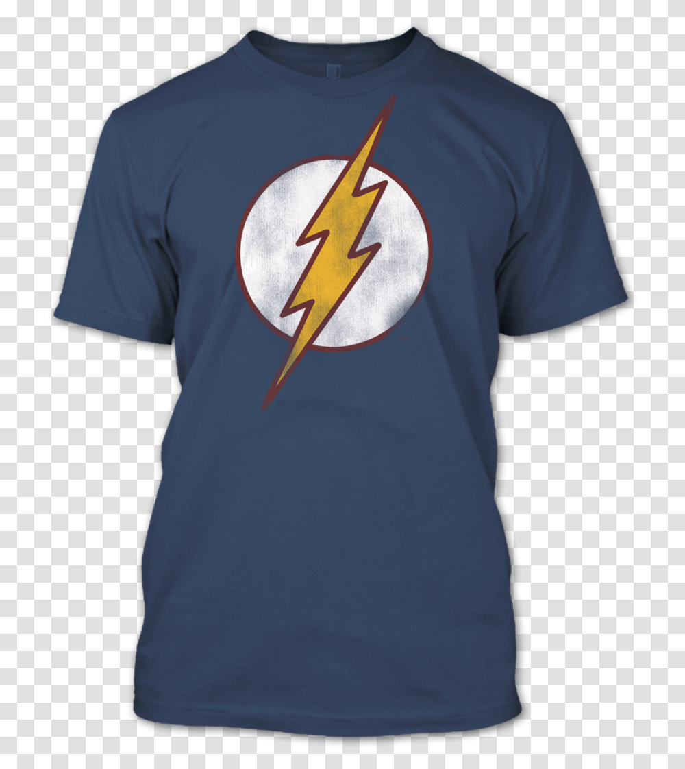 Flash Superhero T Shirt The Logo, Clothing, Apparel, T-Shirt, Person Transparent Png