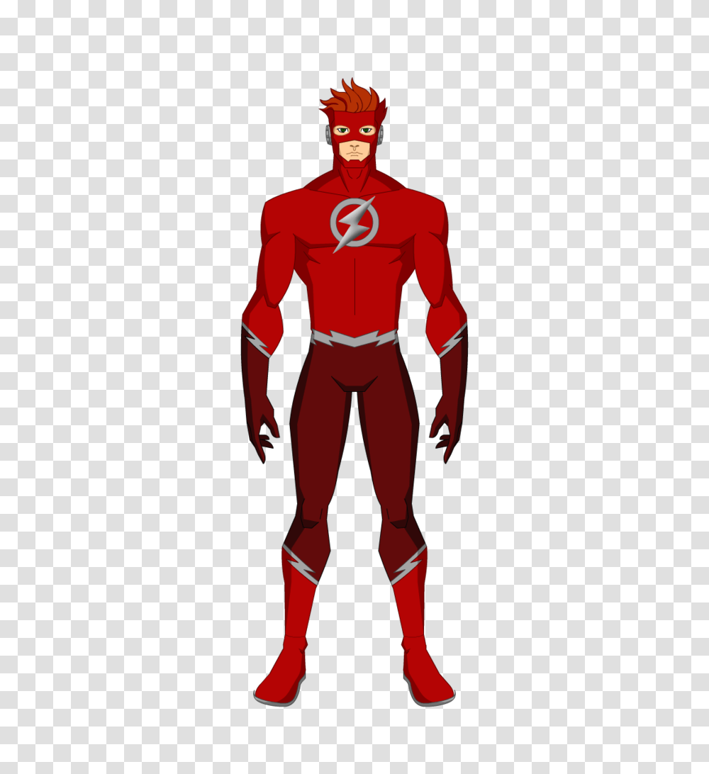 Flash Wally West, Person, Human, Cape Transparent Png