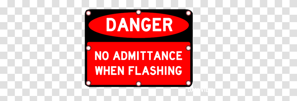 Flashing Danger Sign Danger Sign, Text, Outdoors, Room, Indoors Transparent Png
