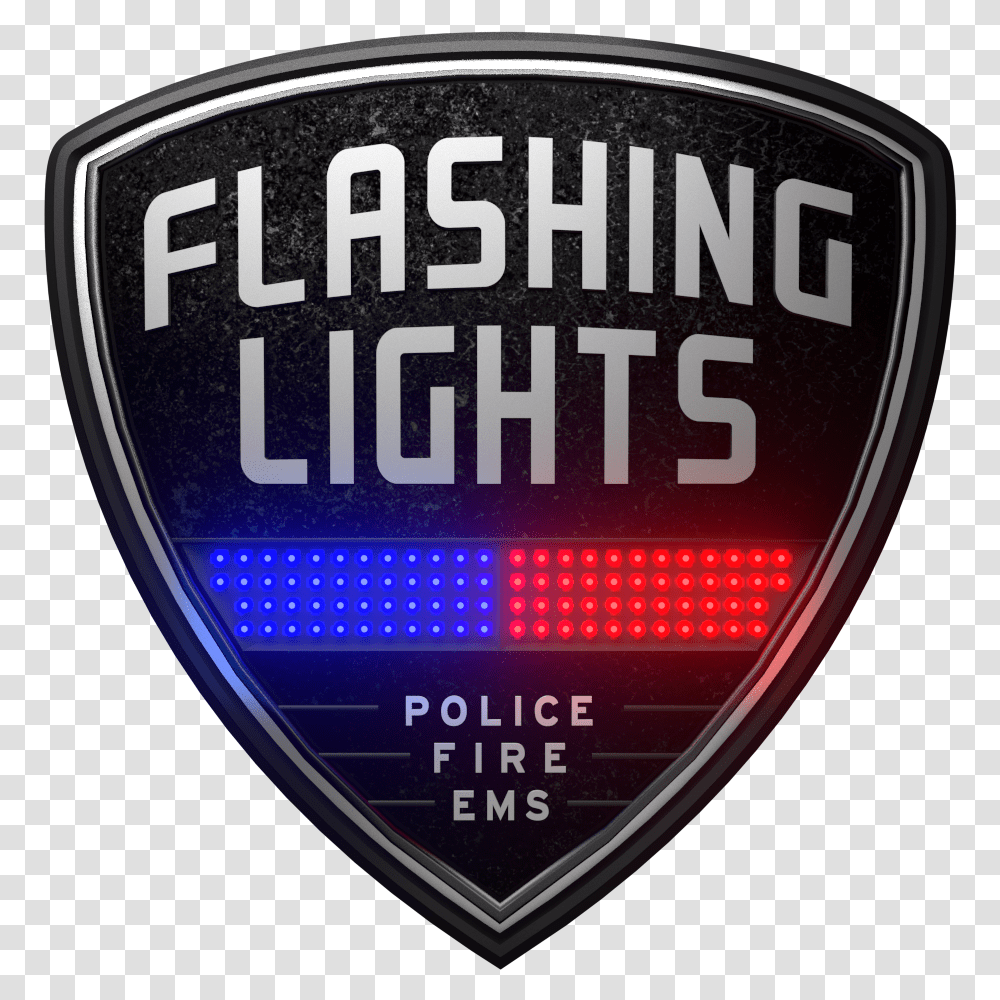 Flashing Lights Police Fire Ems Logo Download Emblem, Trademark, Wristwatch, Plectrum Transparent Png