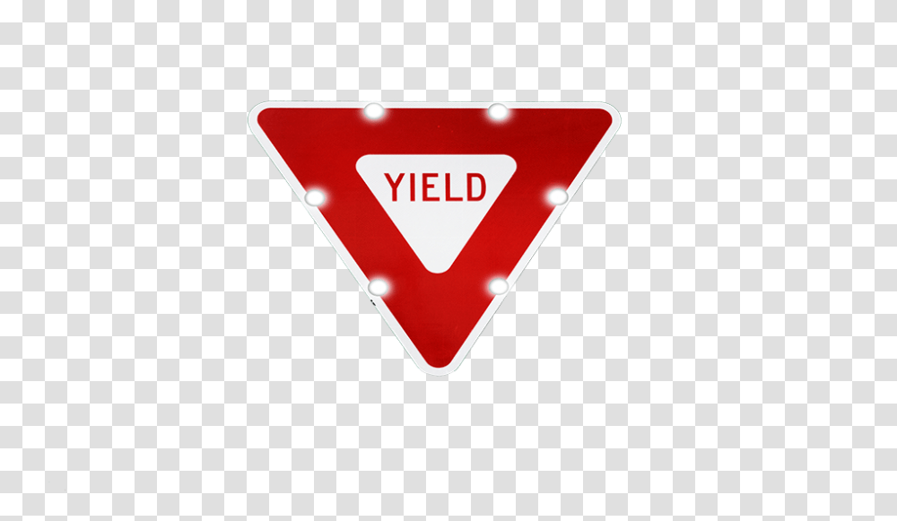 Flashing Yield Sign Regulatory Signs Solar, Road Sign, Triangle Transparent Png