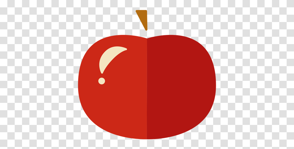 Flat Apple Icon & Svg Vector File Fresh, Plant, Fruit, Food, Balloon Transparent Png