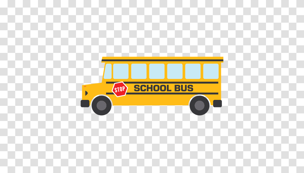 Flat Bus School Bus School, Vehicle, Transportation Transparent Png