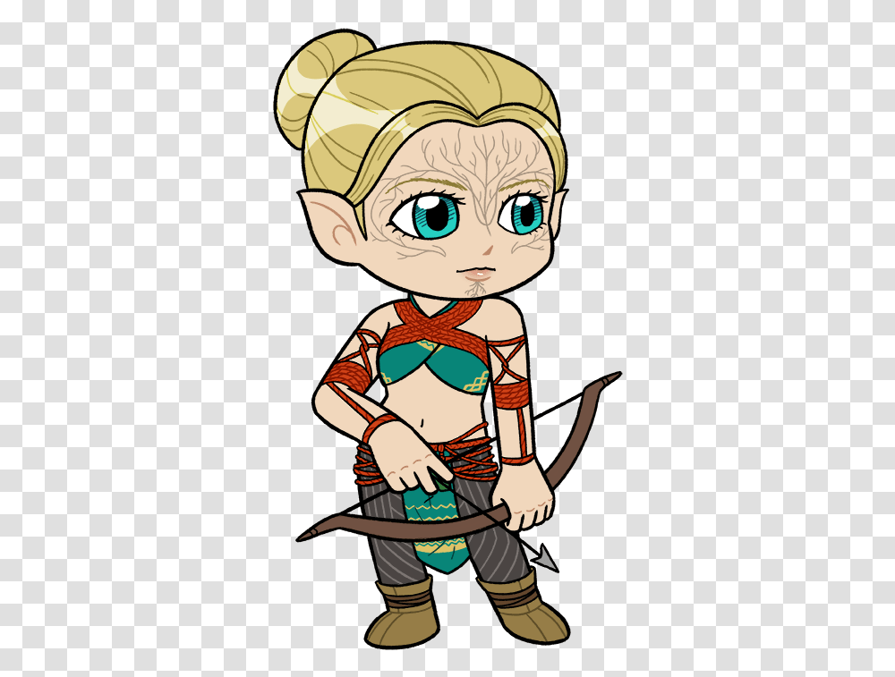 Flat Color Chibi Commission For Professor Isabel Of Cartoon, Person, Human, Elf, Toy Transparent Png