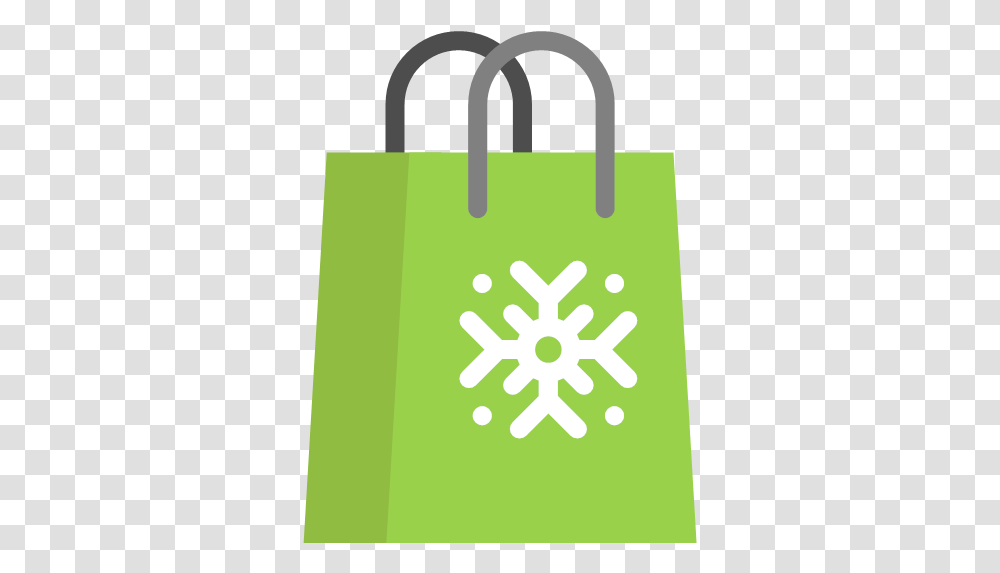 Flat Color Christmas Paper Bag Icon Shopping, Shopping Bag, Tote Bag Transparent Png