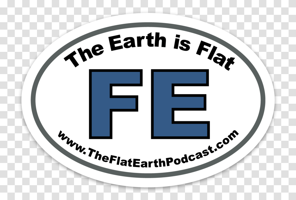 Flat Earth Sticker Fe, Label, Logo Transparent Png